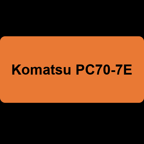 Komatsu PC70-7E
